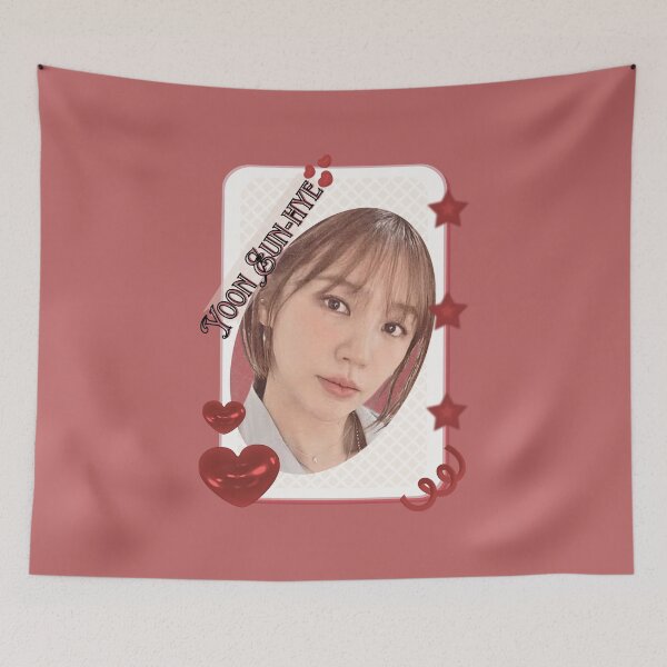 Item preview, Yoon Eun-hye (윤은혜) Korean actress South Korean celebrity K-drama star Korean film  illustration Red Aesthetic Collage Design designed and sold by AJUNICE STUDIO.