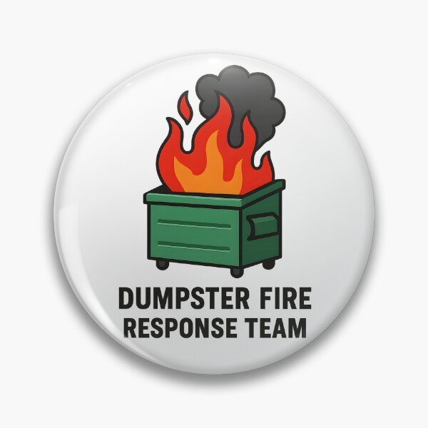 Item preview, Dumpster Fire Response Team T-Shirt - Corporate Burnout Humor designed and sold by PrintMod.