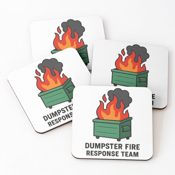 Item preview, Dumpster Fire Response Team T-Shirt - Corporate Burnout Humor designed and sold by PrintMod.