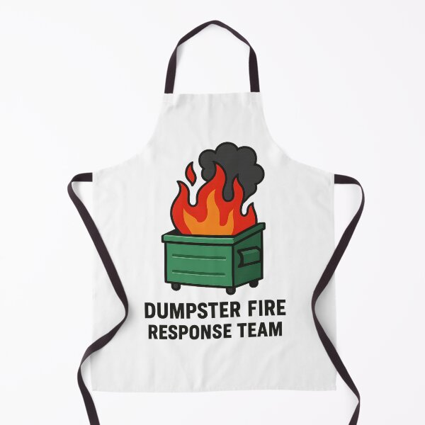 Item preview, Dumpster Fire Response Team T-Shirt - Corporate Burnout Humor designed and sold by PrintMod.