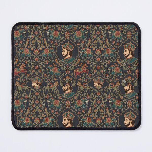 Item preview, Luxe Sanganeri Royal Procession Pattern - King & Elephant Seamless Pattern designed and sold by IndoPatterns.