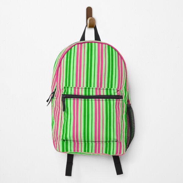 Item preview, Green Pink Stripes On Green Pattern Design designed and sold by PatternTitan.