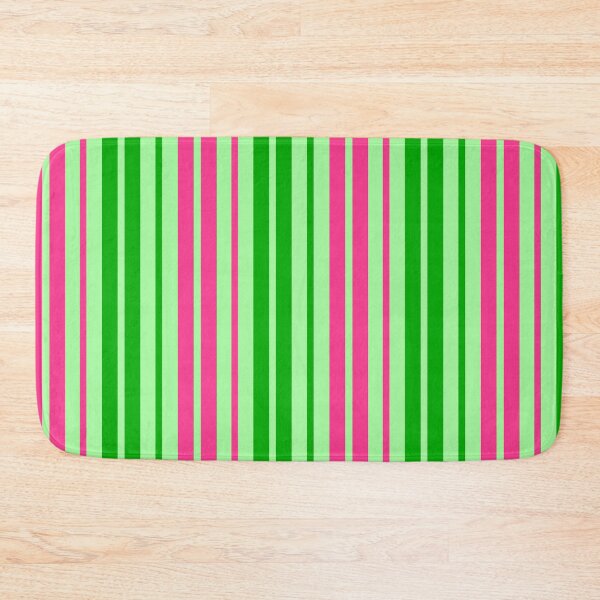 Item preview, Green Pink Stripes On Green Pattern Design  designed and sold by PatternTitan.