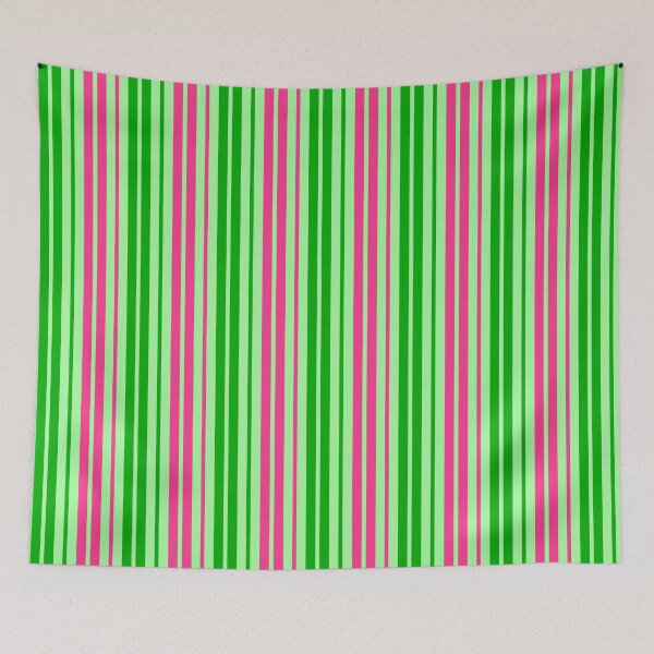 Item preview, Green Pink Stripes On Green Pattern Design  designed and sold by PatternTitan.