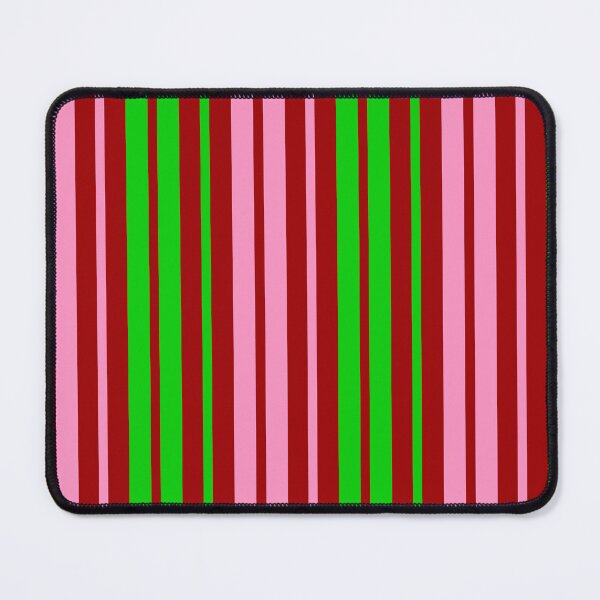 Item preview, Green Pink Stripes On Red Pattern Design designed and sold by PatternTitan.