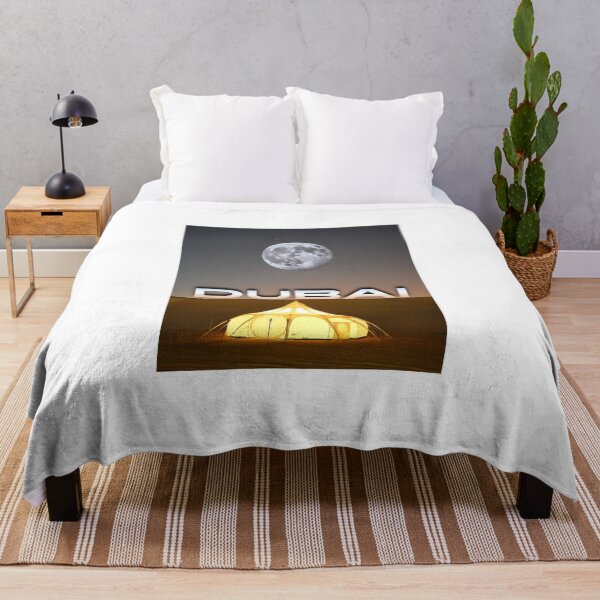 Item preview, Dubai Desert Moon Night Camping UAE Travel Art designed and sold by Mesmerizetravel.