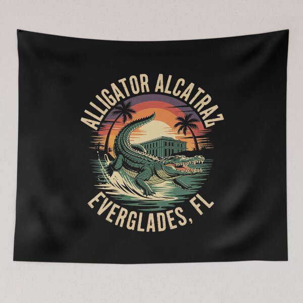 Item preview, Alligator Alcatraz Florida Everglades Parody 7  designed and sold by AquaKiev.