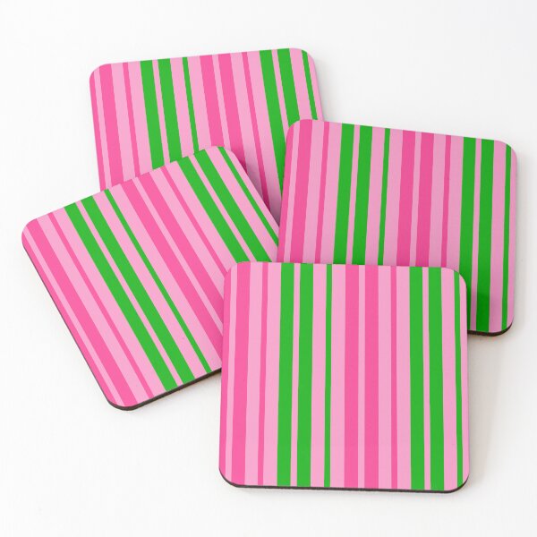 Item preview, Green Pink Stripes On Pink Pattern Design  designed and sold by PatternTitan.
