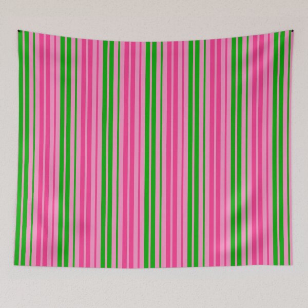 Item preview, Green Pink Stripes On Pink Pattern Design  designed and sold by PatternTitan.