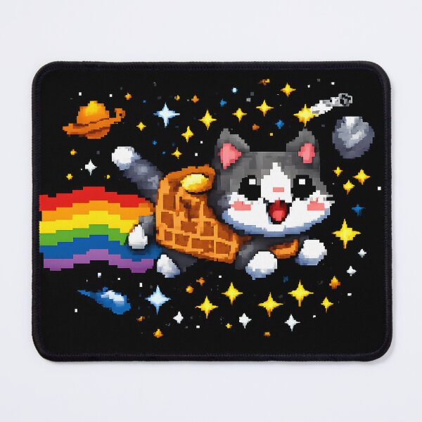 Item preview, Rainbow Space Cat – Internet Meme Inspired designed and sold by KawaiiOrbit.