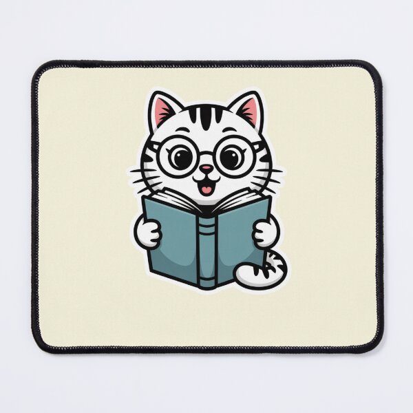 Item preview, Playful Reading Cat with Wagging Tail designed and sold by Mr-wow.