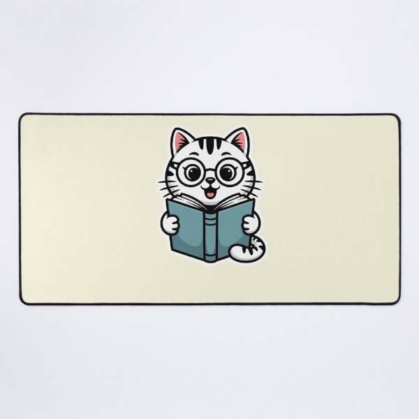 Item preview, Playful Reading Cat with Wagging Tail designed and sold by Mr-wow.
