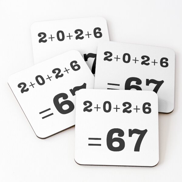 Item preview, 2+0+2+6 = 67 – Funny Math Equation 2026 designed and sold by A-Szczesniak.