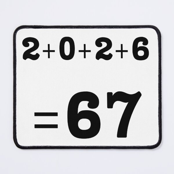 Item preview, 2+0+2+6 = 67 – Funny Math Equation 2026 designed and sold by A-Szczesniak.