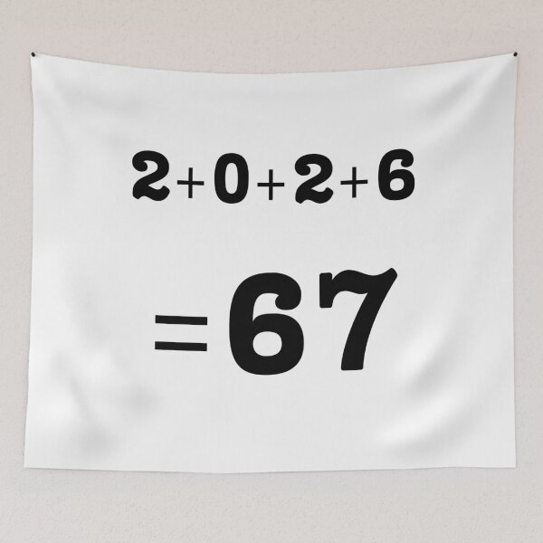 Item preview, 2+0+2+6 = 67 – Funny Math Equation 2026 designed and sold by A-Szczesniak.