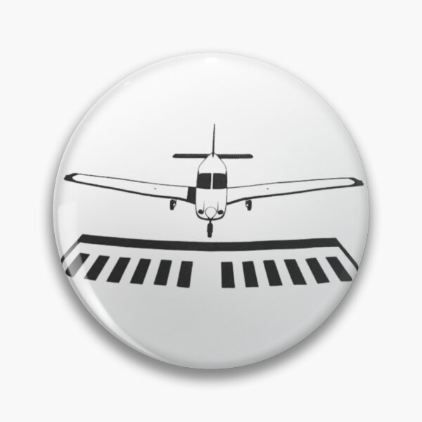 Item preview, small low wing airplane about to land flare designed and sold by PilotandPlane.