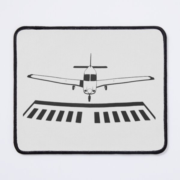 Item preview, small low wing airplane about to land flare designed and sold by PilotandPlane.