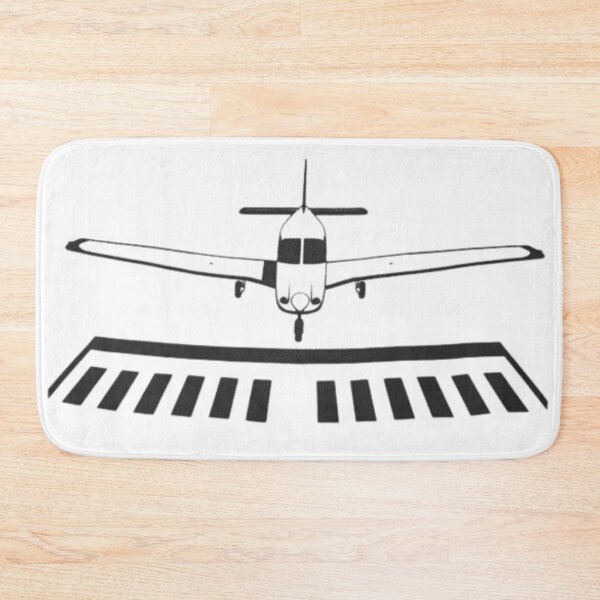 Item preview, small low wing airplane about to land flare designed and sold by PilotandPlane.