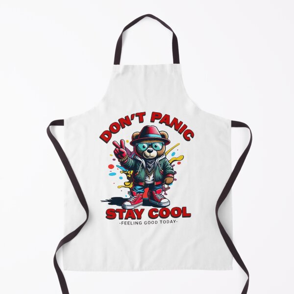 Item preview, Stay Cool Hip-Hop Teddy Bear with Don't Panic Quote designed and sold by HorizonStores.