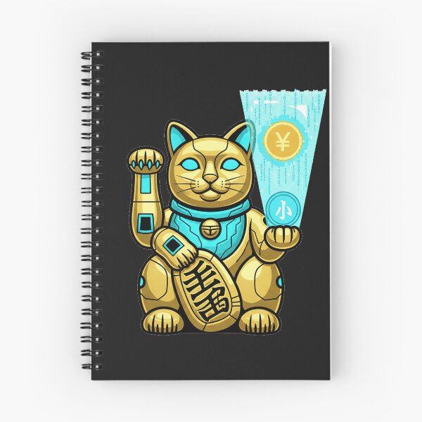 Item preview, Cyberpunk Robotic Maneki-Neko Lucky Cat – Vector Illustration Art | Futuristic Crypto Tech Design designed and sold by Thaivi Design.
