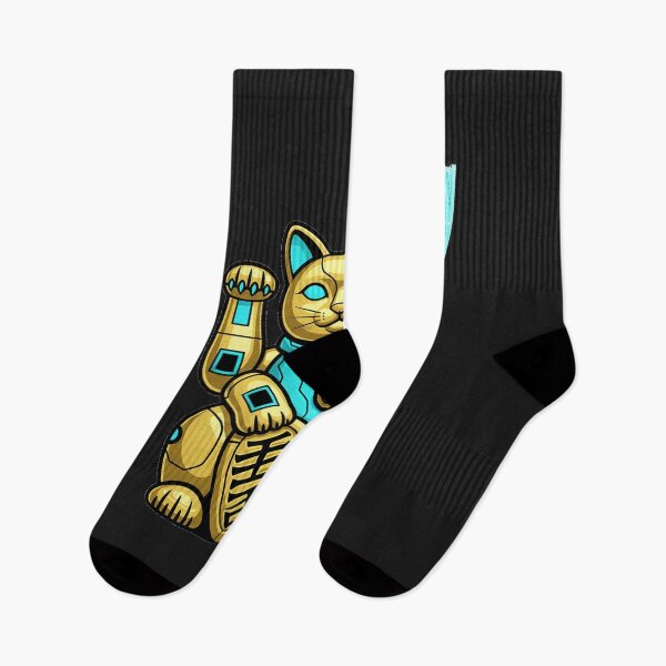 Item preview, Cyberpunk Robotic Maneki-Neko Lucky Cat – Vector Illustration Art | Futuristic Crypto Tech Design designed and sold by Thaivi Design.