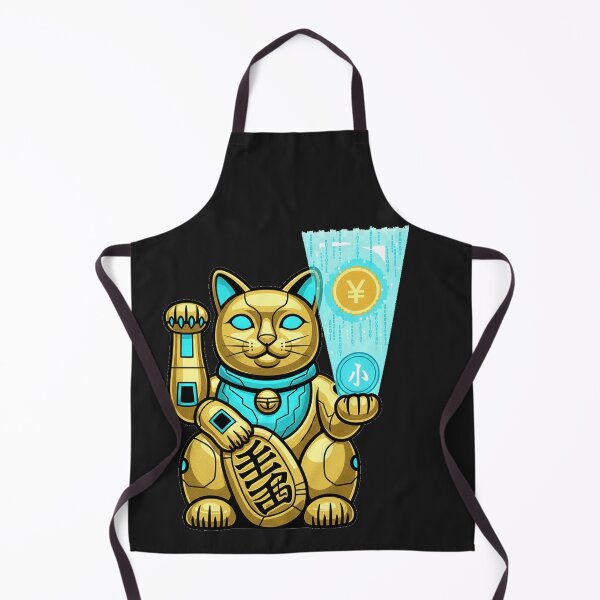 Item preview, Cyberpunk Robotic Maneki-Neko Lucky Cat – Vector Illustration Art | Futuristic Crypto Tech Design designed and sold by Thaivi Design.