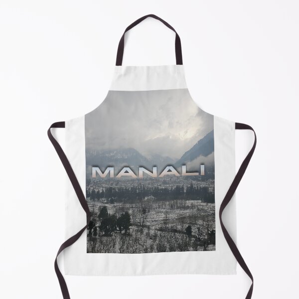 Item preview, Manali Winter Valley India Mountain Travel Poster Art designed and sold by Mesmerizetravel.