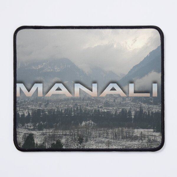 Item preview, Manali Winter Valley India Mountain Travel Poster Art designed and sold by Mesmerizetravel.