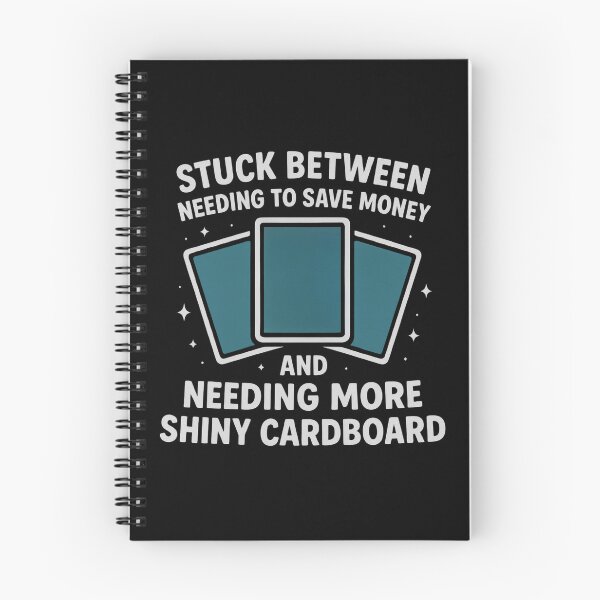 Item preview, Stuck Between Saving and Shiny Cardboard - Funny TCG Collector (Best on Dark Matierials) designed and sold by Rachel's Randoms.