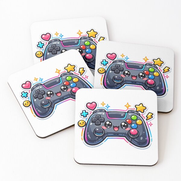 Item preview, Cute Gaming Controller Illustration Kawaii Cartoon Art designed and sold by RsomKhan.