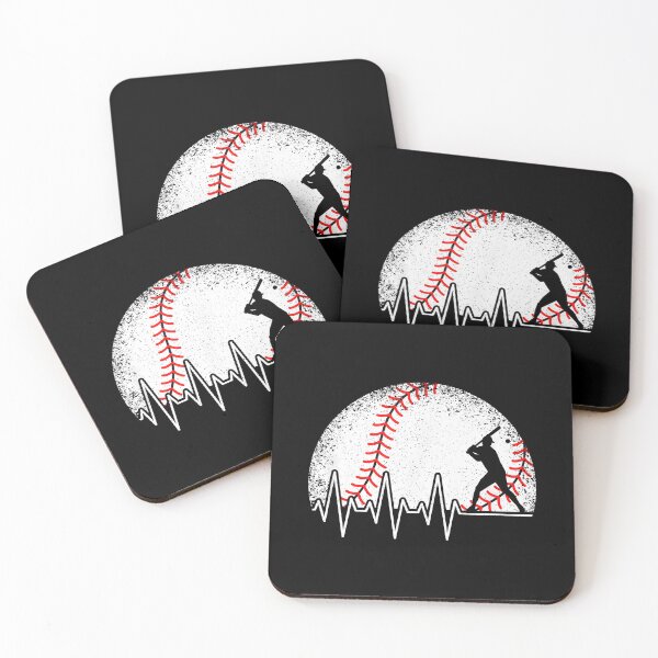 Item preview, Funny Baseball Heartbeat Vintage Baseball Player designed and sold by CameronTheBro.