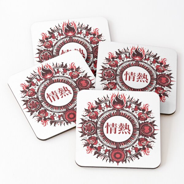 Item preview, ELEMENTS: PASSION // 情熱 [TYPE: EMBLEM_RED] - Crest Sticker designed and sold by KJLDECODED.