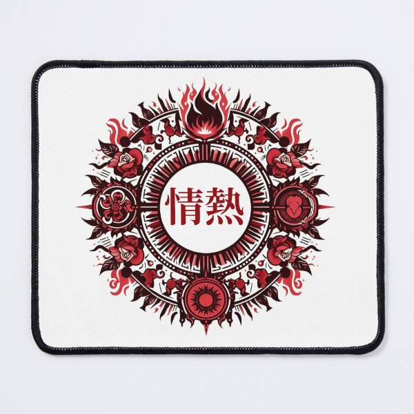 Item preview, ELEMENTS: PASSION // 情熱 [TYPE: EMBLEM_RED] - Crest Sticker designed and sold by KJLDECODED.
