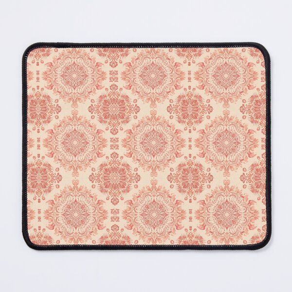 Item preview, Soft Peach Vintage Damask Floral Pattern designed and sold by LakLuxe studio .
