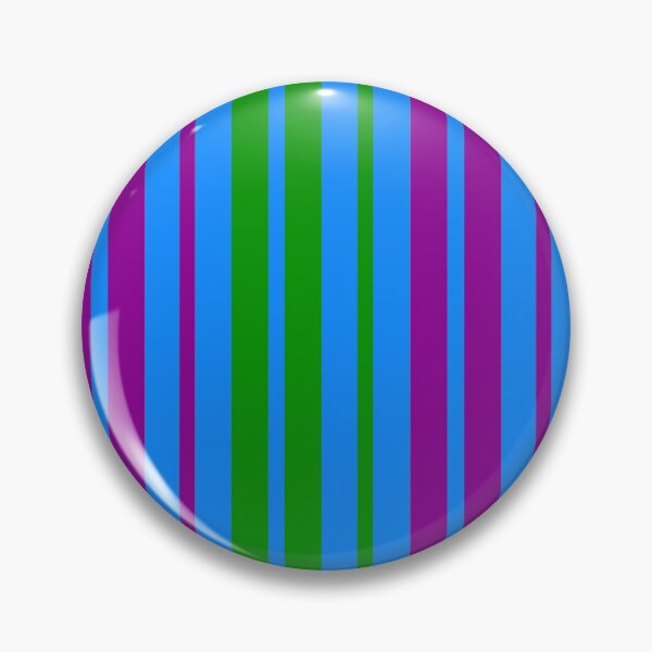 Item preview,  Green Purple Stripes On Blue Pattern Design  designed and sold by PatternTitan.