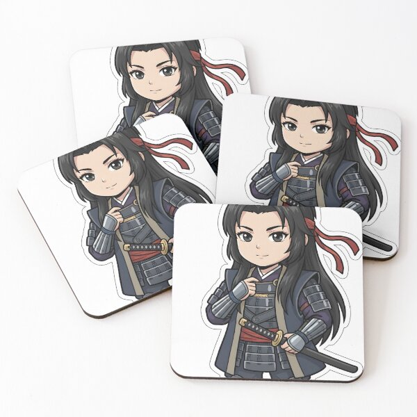 Artikelvorschau, Eleganter Schatten: Die Chibi-Sengoku-Schwertkämpferin entworfen und verkauft von SengokuSkyjp.