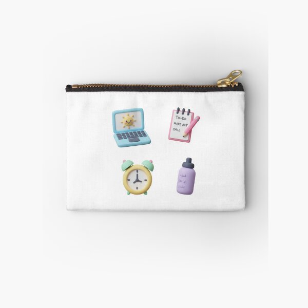 Item preview, Cute 3D Clay Productivity Sticker Pack - Pastel Planner Icons designed and sold by Gurjeetpixelart.