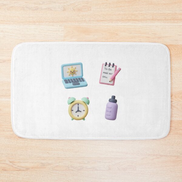 Item preview, Cute 3D Clay Productivity Sticker Pack - Pastel Planner Icons designed and sold by Gurjeetpixelart.