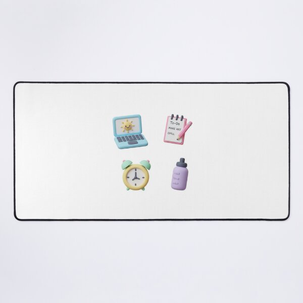 Item preview, Cute 3D Clay Productivity Sticker Pack - Pastel Planner Icons designed and sold by Gurjeetpixelart.