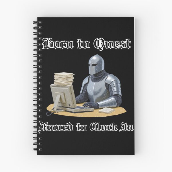 Item preview, Born to Quest, Forced to Clock In – Office Humor for RPG & Fantasy Lovers designed and sold by 9morethan9®.