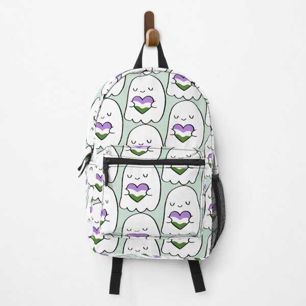 Item preview, Genderqueer Pride Ghost Holding Heart designed and sold by Cannaxes Studio.