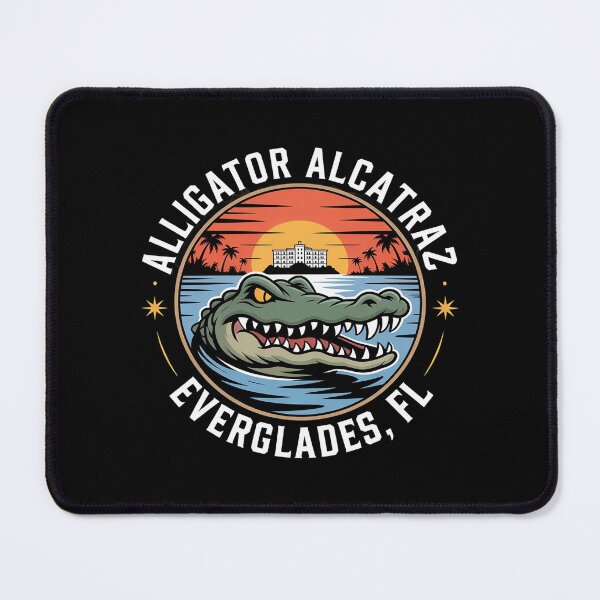 Item preview, Alligator Alcatraz Florida Everglades Parody 3  designed and sold by AquaKiev.