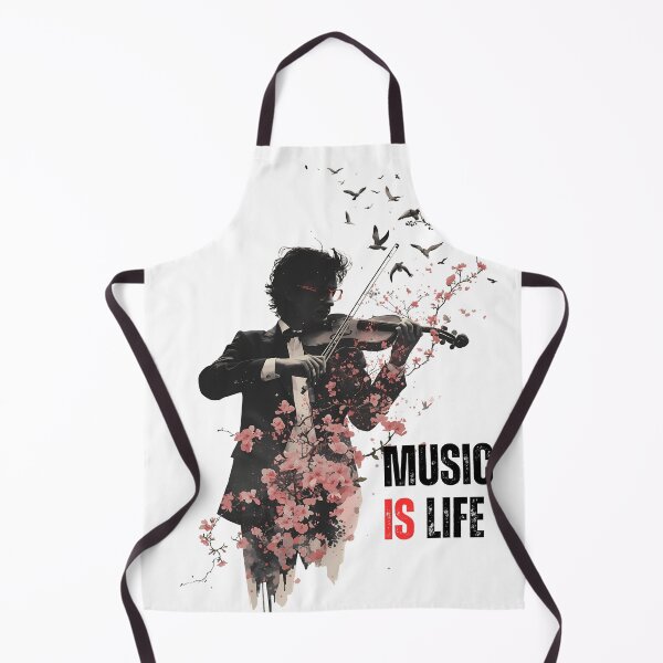 Item preview, Inspirational Music is Life Violin Art - Sakura & Birds Double Exposure designed and sold by LoliDesignShop.