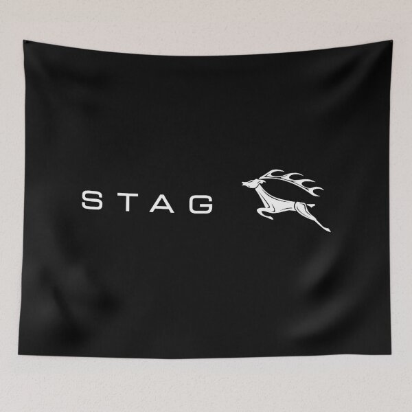 Item preview, Triumph Stag V8 emblem - white print designed and sold by retropetrol.