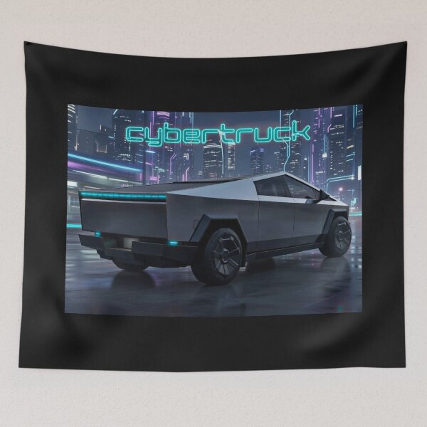 Item preview, cybertruck artwork designed and sold by TEEJAMBOREE.