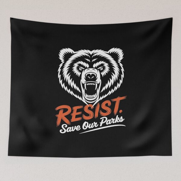 Item preview, Resist Grizzly Bear National Parks US Anti Trump Alt USA  designed and sold by FadeOfThrone.