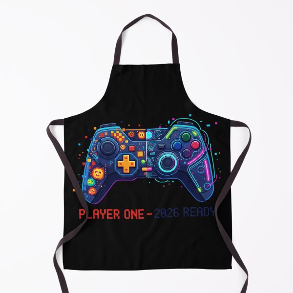 Item preview, Player One 2026 Ready Gamer Design – Retro 8-Bit Pixel Art Gaming Controller, Neon Cyberpunk Gamer Gift for New Year 2026 designed and sold by FUIRY .