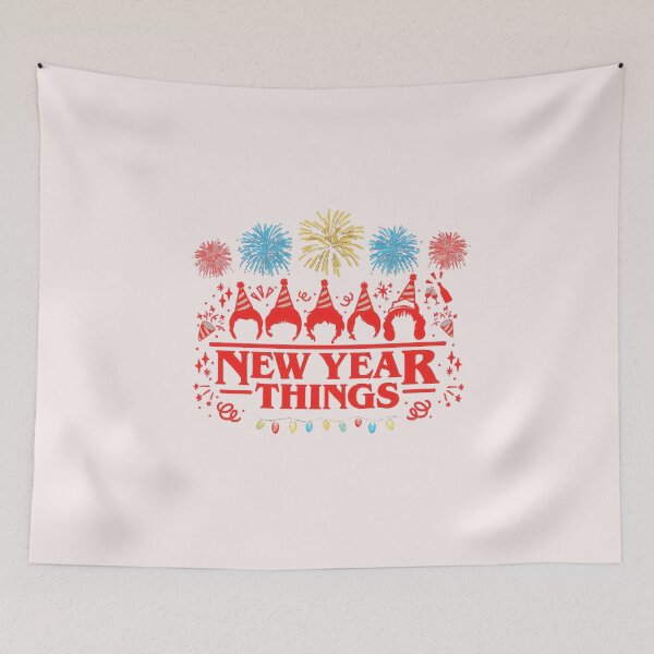 Item preview, New Year Things 2026 Classic T-Shirt – Retro Party Hats & Fireworks Funny New Year Eve Design designed and sold by thudoando.