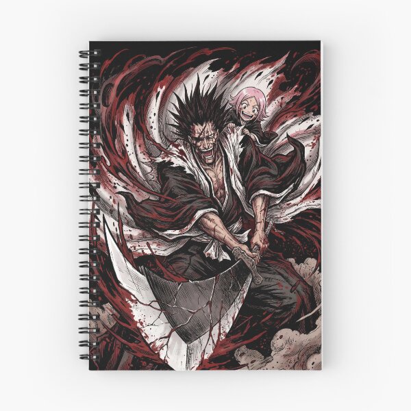 Item preview, Eye-patch Sword Demon Scarred Captain Wild Black Hair Gigantic Zanpakuto Nozarashi Bankai Berserker Reaper Fan Art Portrait Illustration Poster T-Shirt Sticker Print Gift designed and sold by Senpaiwaves.
