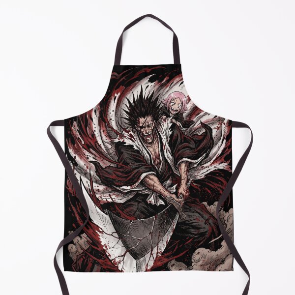 Item preview, Eye-patch Sword Demon Scarred Captain Wild Black Hair Gigantic Zanpakuto Nozarashi Bankai Berserker Reaper Fan Art Portrait Illustration Poster T-Shirt Sticker Print Gift designed and sold by Senpaiwaves.